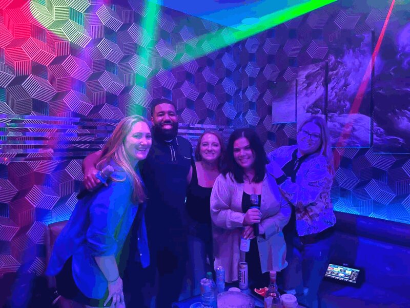 Students hanging out